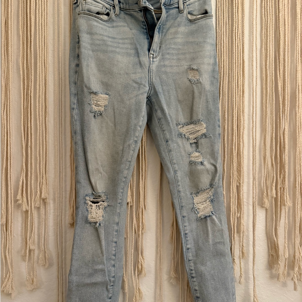 Pacsun Light Blue Distressed Skinny Jeans